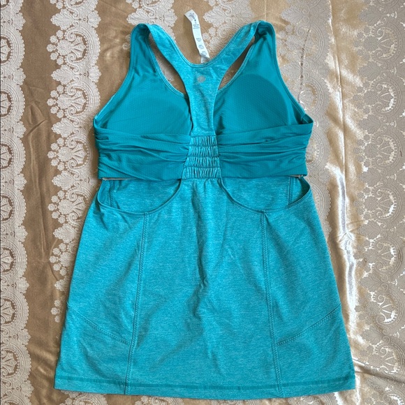 Lululemon Athletica Turquoise Racerback Tank Top - Picture 2 of 3